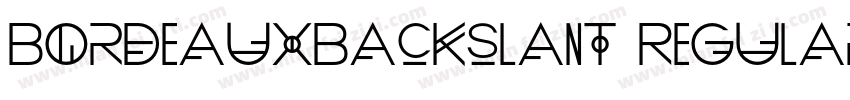 BordeauxBackslant Regular字体转换